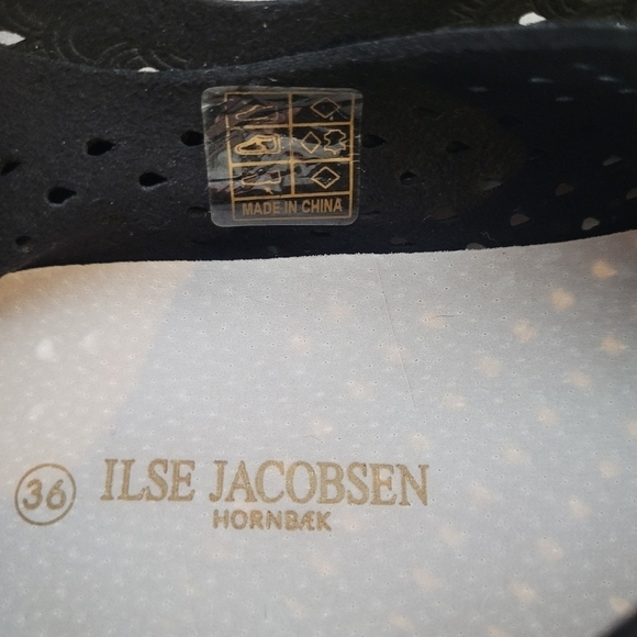 Ilse Jacobsen Hornbaek Womens Black Tulip 139 Flat Slip-On - Size 36 (5.5/6) - Picture 13 of 15